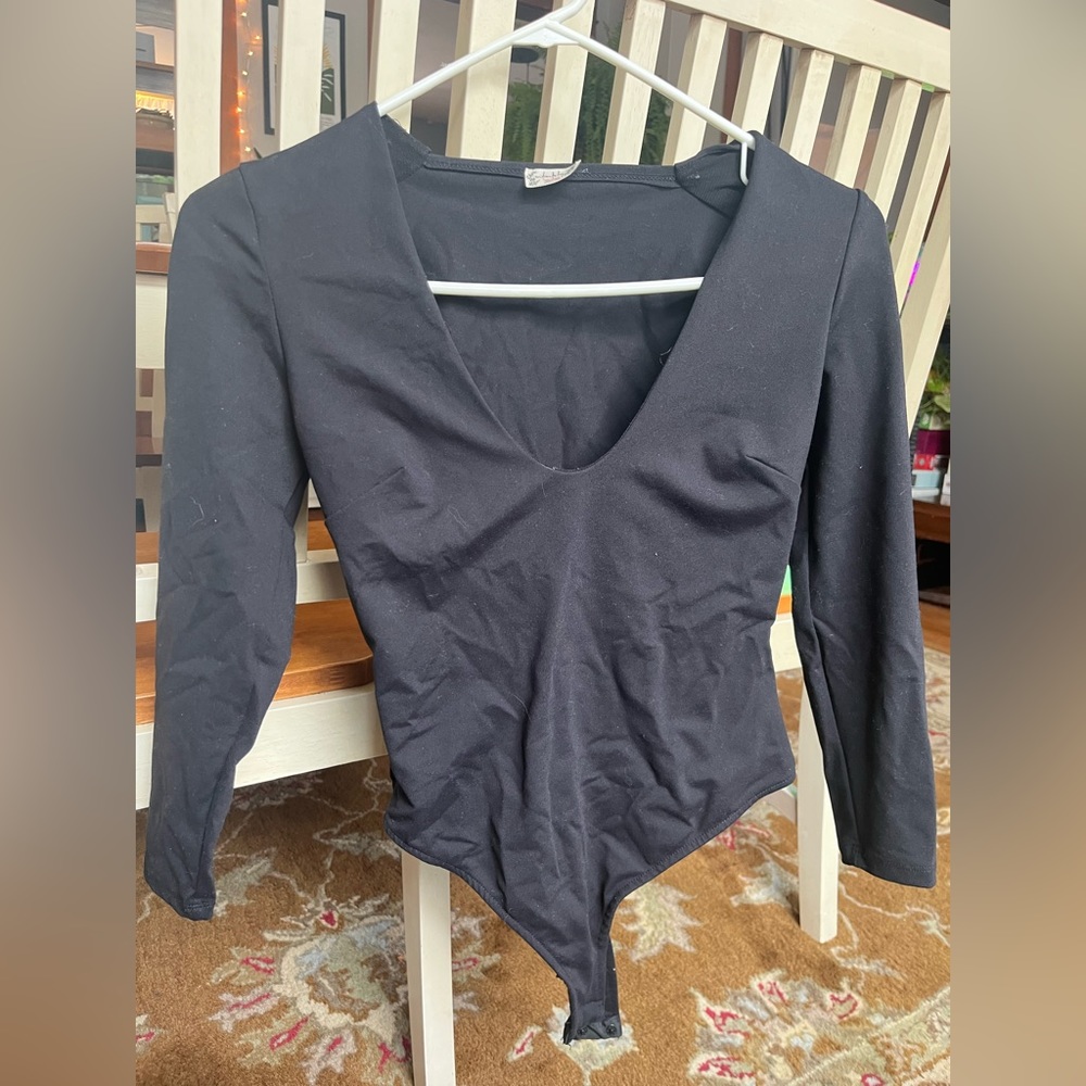 Free People small black bodysuit